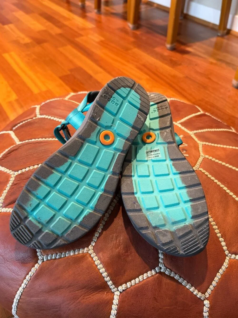 BOGS Rio Sunrise Sport Sandals Teal Youth Size 5 EU 38